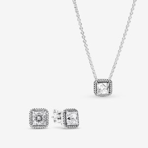 Conjuntos De Collar Y Aretes Pandora Always Close Multicolor | YQRWMZ608