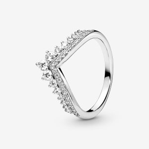 Corazón Pandora Princess Wishbone Plateados | DSRYEP730