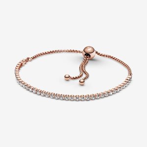 Corredizo Pandora Sparkling Slider Tenis Rosas Dorados | NOMIKD708