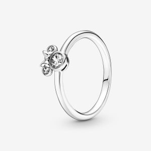 Declaración Pandora Disney Minnie Mouse Sparkling Head Plateados | YWTQEK985