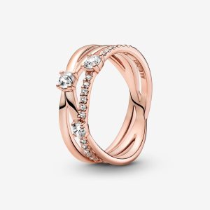 Declaración Pandora Sparkling Triple Rosas Dorados | TOVAUC607