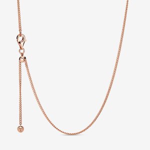 Encantos Pandora Curb Rosas Dorados | UWHZFR034
