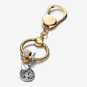 Encantos Pandora Family Means Everything Golden Keychain Multicolor | XERLYJ097