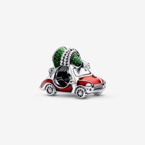 Encantos Pandora Festive Car & Christmas Tree Plateados | QNEBPC468
