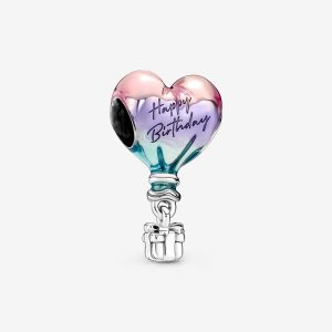 Encantos Pandora Happy Birthday Hot Air Balloon Plateados | XRZYSE190