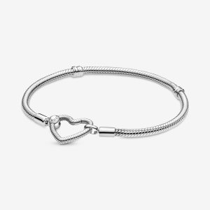 Encantos Pandora Moments Closure Snake Plateados | LECXHW604