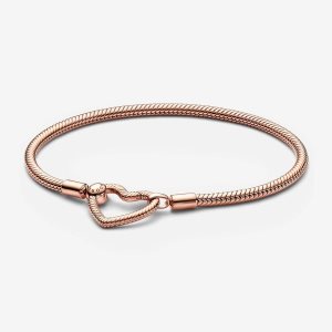 Encantos Pandora Moments Closure Snake Rosas Dorados | PEIAMY157