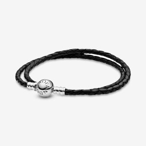Encantos Pandora Moments Double Black Plateados | JLVNGA485