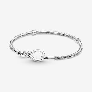 Encantos Pandora Moments Infinity Knot Snake Plateados | GPBNMD061