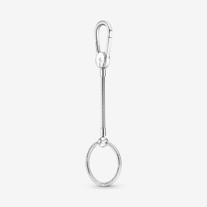 Encantos Pandora Moments Medium Bag Holder Plateados | IYKQFB750