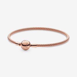 Encantos Pandora Moments Mesh Rosas Dorados | RKXTCL415