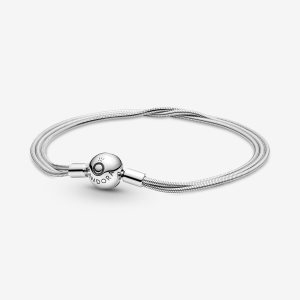 Encantos Pandora Moments Multi Snake Plateados | LDTFAW408