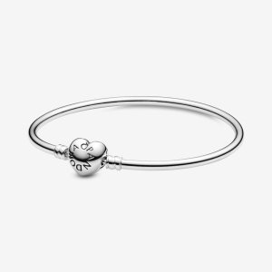 Encantos Pandora Moments with Logo Clasp Plateados | NGJRBQ138