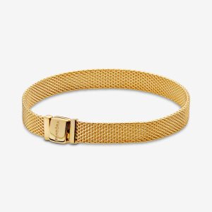 Encantos Pandora Reflexions Mesh Dorados | MWKSPJ854