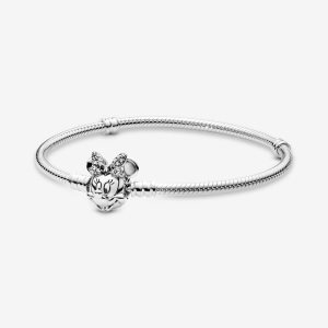 Encantos Pandora Shimmering Minnie Portrait Plateados | BZAKJF801