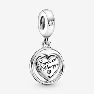 Encantos Pandora Spinning Forever & Always Soulmate Plateados | BZHCFX067