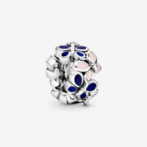 Espaciador Pandora Butterfly Arrangement Plateados | TQFLBN074
