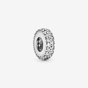 Espaciador Pandora Inspiration Within with Clear CZ Plateados | EMLWZJ428