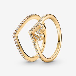 Juegos De Anillos Pandora Better Together Wishbone Multicolor | QOPCVI654