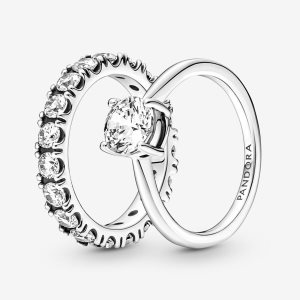 Juegos De Anillos Pandora Light As Air Stacking Multicolor | XDOHVM608
