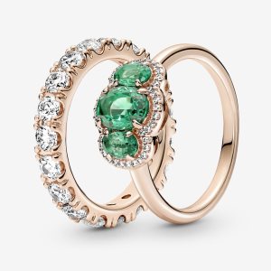 Juegos De Anillos Pandora Lucky In Vintage Stacking Multicolor | RLHFTV713