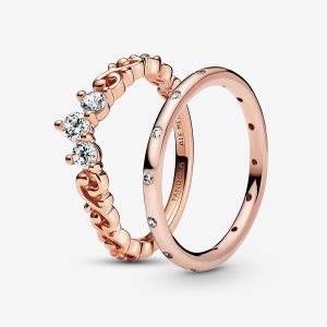 Juegos De Anillos Pandora Regal Swirl Tiara Multicolor | DBPUCH623