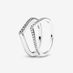 Juegos De Anillos Pandora Shimmering Wishbone Multicolor | JXAIZG620