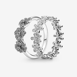 Juegos De Anillos Pandora Springtime Flowers in Bloom Multicolor | SNQKBA617