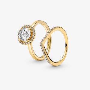 Juegos De Anillos Pandora of Sparkling Wishbone Multicolor | RHOBJK217