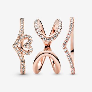 Meñique Pandora Lots of Love Sparkle Stacking Multicolor | ERGSLX230