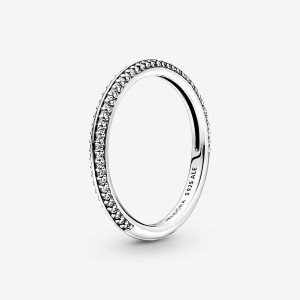 Meñique Pandora ME Pave Plateados | IGQVJL176