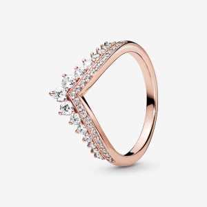 Meñique Pandora Princess Wishbone Rosas Dorados | TKFEWZ074