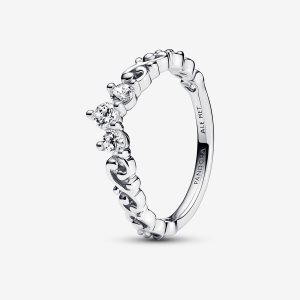 Meñique Pandora Regal Swirl Tiara Plateados | ZENFCX412