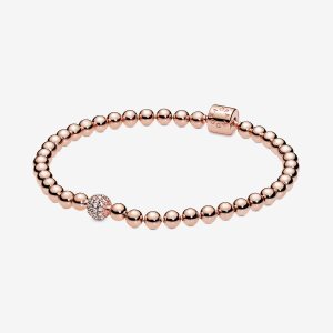 Non-Charms Pandora Beads & Pave Rosas Dorados | ZAEYRW781