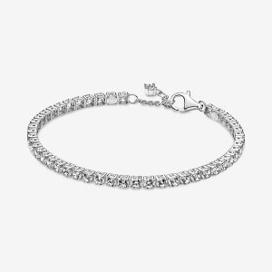 Non-Charms Pandora Sparkling Tenis Plateados | FQWZJO620