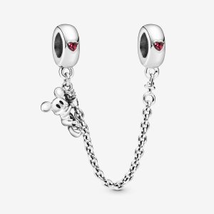 Safety Pandora Disney Climbing Mickey Chain Plateados | KZPNUV689