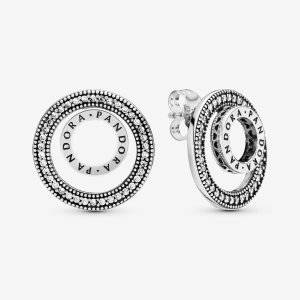 Semental Pandora Logo Circle Plateados | NTJVFY615
