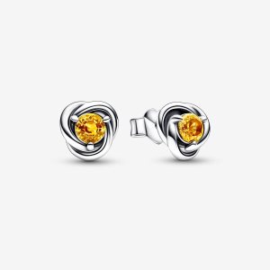 Semental Pandora November Honey Eternity Circle Plateados | FIOYWD978