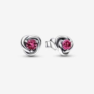 Semental Pandora October Pink Eternity Circle Plateados | USOFVG593