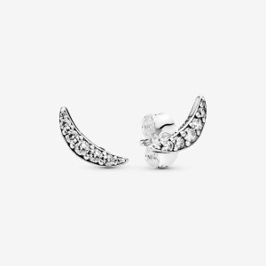 Semental Pandora Sparkling Crescent Moon Plateados | FGTURK902