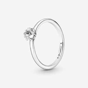 Solitario Pandora Celestial Sparkling Star Plateados | ERFTWC864