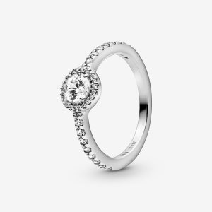 Solitario Pandora Classic Sparkle Plateados | IBWOSA319