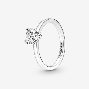 Solitario Pandora Sparkling Plateados | QLUYEX529