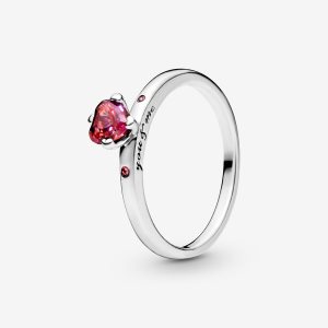 Solitario Pandora You & Me with Pink CZ Plateados | IFWJRQ973